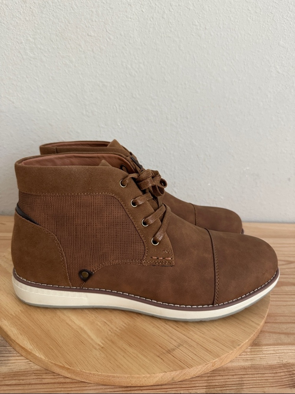 Vance Co Mens Austin Flat Heel Chukka Boots